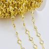 1m Borde de Cristal Blanco con Pedrería Cadena para Gafas Pulsera Collar DIY Cadena de Borla Joyería Accesorios para Ropa