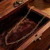 Collar de plata de ley S925 con forma de horquilla para mujeres, cadena simple de horquilla estilo europeo y americano, collar de cadena para clavícula simple y versátil al por mayor