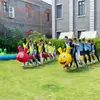 Accesorios Divertidos para Eventos Deportivos, Orugas Inflables para Niños, Juegos de Carrera de Botes Dragón en Tierra Firme para Formación de Equipos de Adultos, Equipo de Expansión
