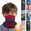 Máscara de esquí para niños de exterior con forro polar, estilo europeo y americano, bufanda para el cuello a prueba de viento y frío para otoño e invierno, toalla facial cálida para montañismo