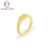 Amazon transfronterizo Rojo de internet con anillo de amor de acero inoxidable chapado en oro de venta caliente joyería de anillo de acero inoxidable en stock