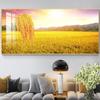 Pintura de Imagen de Cosecha de Granos Sol Dorado Espiga de Trigo Campo de Trigo Pintura Decorativa Única Pared de Fondo Pintura de Imagen de Cosecha