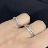 Anillo de Pareja Retro Mantra de Seis Sílabas Tibetano, Anillo Vivo Estilo Plata Tailandesa Antigua, Anillo Simple Sutra del Corazón