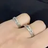Anillo de Pareja Retro Xizang Seis Sílabas Verdaderas Anillo de Plata Tailandesa Antigua Anillo Simple con Sutra del Corazón