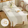 Toalha de Mesa Estilo Europeu com Padrão Ondulado Novo, Retangular à Prova d'Água para Mesa de Jantar de Restaurante, Capa para Mesa de Centro Doméstica, Antiderrapante e Resistente ao Desgaste