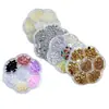 2026 Novos Acessórios para Nail Art com Strass Mistos de Sete Compartimentos Urso Aurora Famoso na Internet Decorações de Strass Renda de Fada Saia Franzida