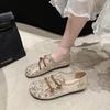 2026 Zapatos Planos Casuales de Malla para Mujer, Estilo Étnico Retro de Verano, Mocasines Calados, Slip-On
