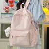 Moda Transfronteriza Estilo Coreano Estudiante Alta Apariencia Bordado de Moño Fresco y Ligero Mochila de Gran Capacidad