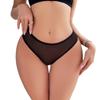 Bragas Sexys de Malla de Color Puro Transfronterizas Europeas y Americanas para Mujer, Sexy Transparentes Cómodas Específicas para Exportación de Cintura Baja