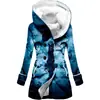 Casaco Trench Coat Grosso Novo de Inverno 2025 em Estilo Europeu e Americano com Color-Blocking e Capuz, Casaco Trench Coat Feminino Mais Vendido no Atacado