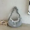 Bolsa de Tote Casual Plegable Chic de Lunares Estilo Coreano de Gran Capacidad Floral de Moda 2026 para Viajes Transfronterizos