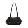 Bolsa de almohada estilo Maillard de diseño de nicho transfronterizo para mujer, nueva para Otoño/Invierno 2026, gran capacidad, para el trabajo, de un solo hombro, para llevar debajo del brazo