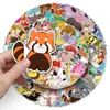 100 pegatinas originales de animales de dibujos animados de figuras de palo, lindas y pintadas a mano para cruzar fronteras, decorativas para tazas de agua, teléfonos móviles, computadoras