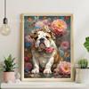 Amazon Pintura Diamante 5D Comercio Exterior Transfronterizo Animal Perro Diamante Redondo Diamante Completo Hecho a Mano DIY Punto de Cruz Pintura Decorativa Fábrica
