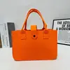 Bolsa de Feltro com Logo Personalizado, Bolsa de Mão Fashion Simples de Novo Estilo, Bolsa Tote de Feltro Criativa para Empresas, Feita Sob Medida
