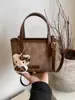 Bolsa Fashionável Estilo Coreano para Mulheres 2025 Outono e Inverno Nova Elegante Simples Nicho Bolsa de Ombro Bolsa Transversal Feminina