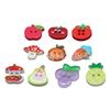 Camisa Fruta Colorida Botones de Resina Color Impreso Botones Decorativos Infantiles Manzana Rábano Pera Botones de Simulación Venta al por Mayor