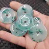 Fivela de Jade Flor Flutuante Azul Jadeite Otimizada Pingente de Jade Pingente de Material Bashan Pulseira Colar Brincos Grampo de Cabelo Pingente de Jade