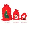 Bolsa de Regalo Navideña Mochila de Santa Claus Bolsa de Regalo No Tejida Aplique Hecho a Mano Regalo Promocional Al Por Mayor