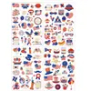 Amazon Transfronterizo Tatuajes Temporales Día de la Independencia Estadounidense Fiesta Regalos Festivos Bandera de EE.UU. Pegatinas para la Cara Pegatinas de Tatuaje