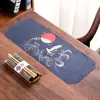 Tapete de Té Impermeable al por Mayor, Mantel de Mesa de Té, Tapete de Mesa de Té, Tapete Seco de Terciopelo de Piel de Ciervo, Accesorios para Ceremonia del Té, Caminero de Mesa Estilo Chino, Estilo Zen
