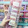 Presilha de Cabelo Fofa de Coelho Perolado e Translúcido com Laço, Cereja, Morango, Desenho Animado para Meninas Pequenas