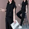 Ropa de Tallas Grandes para Mujer 2026 Nuevo Estilo de Verano para Chicas Gorditas, Conjunto Deportivo Casual Holgado y Adelgazante, Moderno Conjunto de Dos Piezas con Sudadera con Capucha