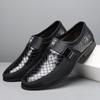 Novos Sapatos de Couro Transfronteiriços para Homens, Sapatos Formais Slip-On da Moda para Homens de Negócios, Sapatos de Comércio Exterior para Homens, Sapatos de Outono e Inverno, Mocassins