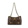 Elegante bolso pequeño de nuevo estilo acolchado con cadena inspirado en Chanel para mujer, bolso de hombro casual, bolso de axila, bolso de mano, bolso cruzado con gran capacidad