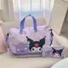 Nueva Bolsa de Viaje Plegable con Corazón de Dibujos Animados y Melodía, Bolsa Portátil para Equipaje de Viaje, Bolsa para Empacar Ropa