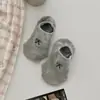 Calcetines de verano para mujer, estilo coreano, algodón, transpirables, lazo de dibujos animados, calcetines invisibles de canalé antideslizantes para mujer