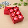 Regalo de San Valentín Caja de Regalo de 6 Flores de Rosa Flor de Jabón Regalo de Navidad Regalo Promocional para Evento de Inauguración