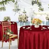Manteles de satén en stock para venta al por mayor transfronteriza, manteles redondos de boda estilo europeo, manteles decorativos para fiestas y restaurantes