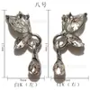 Nuevo Colgante de Lazo Aleación Joyería para Uñas Lujo Accesible Medio Alas de Mariposa Cadena de Copo de Nieve Borla Decoración de Uñas