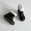 Estilo Ins Coreano Botas de Neve Multicor Dupla Face Femininas 2026 Aumento Oculto Com Pelúcia Quente Fivela Retro Botas de Algodão Birken