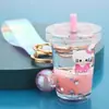 Chaveiro Pingente de Bolsa Snoopy Hello Kitty Novo Gelatina Água em Óleo Acessório da Moda