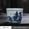Xícara de chá de cerâmica azul e branco antigo copo mestre grande capacidade única xícara bebida Cola Cup doméstico Kung Fu Tea Cup atacado