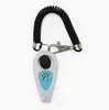 Nuevo Clicker de Entrenamiento para Mascotas de Doble Color, Clicker + Silbato Dos en Uno, Silbato de Entrenamiento para Perros, Clicker de Doble Color con Correa Larga para la Muñeca