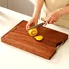 [Produtos Rigorosamente Selecionados] Tábua de Corte de Ébano Tábua de Corte de Madeira Maciça Tábua de Cortar Cozinha Doméstica Tábua de Corte Multifuncional