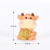 Decoración de Jinniu rodante de la fortuna micro paisajismo diy bonsái decoración de escritorio regalo de coche resina animal pequeño
