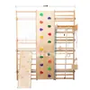 Estructura de Escalada de Madera Personalizada, Estructura de Escalada Interior para Niños, Muro de Escalada Combinado para Acondicionamiento Físico, Muro de Escalada para Educación Temprana en Casa