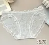 Pantaletas de encaje para niña, entrepierna de algodón puro, transpirables, de tiro bajo, con delicados detalles de encaje y moño, en suaves colores pastel, bragas tipo triángulo para mujer