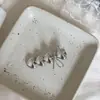Presilha de Cabelo Prata Coração com Laço Estilo Coreano, Novo Design Estiloso e Fashion, Presilha Lateral Nicho Estilo Ins para Mulheres S