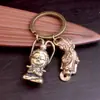 Lingote Pixiu Mono Regla Sun Wukong Bastón Mágico Calabaza de Cobre Hebilla Sun Wukong Llavero Colgante Estilo Chino