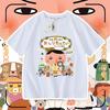 Camiseta de verano para niños de Anime Butt Detective, holgada, de manga corta, transpirable, versátil y popular.