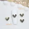 Yiwu Atacado de Joias para Unhas Liga Coração Diamante Estéreo Coração de Pêssego Acessórios para Unhas DIY Decoração de Unhas Vestíveis