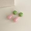 Pendientes Pequeños Frescos de Acrílico Acetato Diseño de Nicho Pendientes Teñidos Simi Personalidad Modernos Pendientes Colgantes Sentido Avanzado