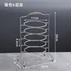 Estante de Platos Multicapa de Acero Inoxidable, Estante para Servir Fondue, Estante para Platos de Barbacoa, Estante Portátil para Alimentos, Estante Comercial para Preparación de Alimentos