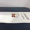 Anillo de Perla de Agua Dulce Natural de Zhuji, Joyería de Perlas Flor Pequeña Roja de Año Nuevo, Diseño Abierto Ajustable, Suministro al por Mayor
