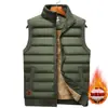 Chaleco de Forro Polar para Hombre Otoño e Invierno, Chaleco Chaqueta Cortavientos Holgado Cálido para Papá de Mediana Edad y Adulto Mayor